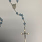 Catholic rosary beads blue