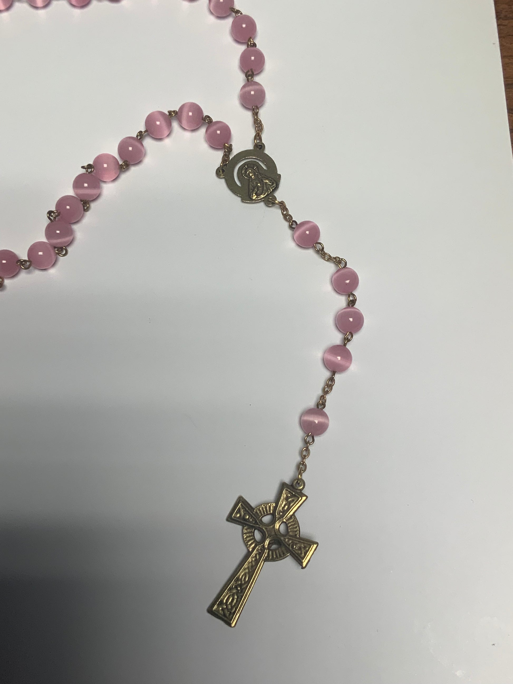 Rosary beads pink