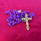 Purple rosary beads