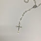 Catholic rosary beads white