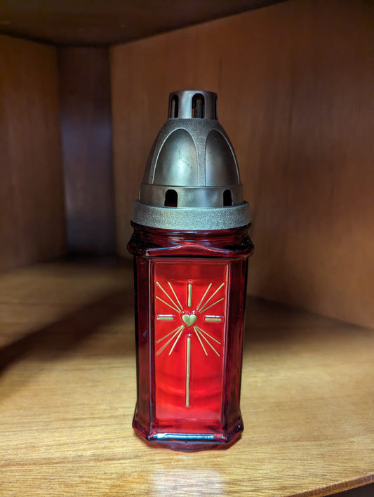 Pillar candle lantern catholic