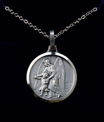 Guardian Angels Silver Necklace