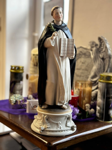 Antique statue Saint Dominic