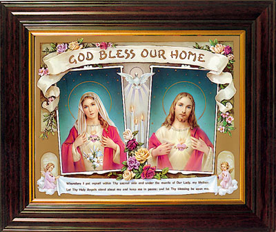 Christ framed picture jesus mary