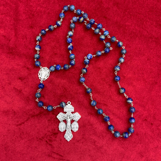 Handmade Lapis Lazuli Rosary