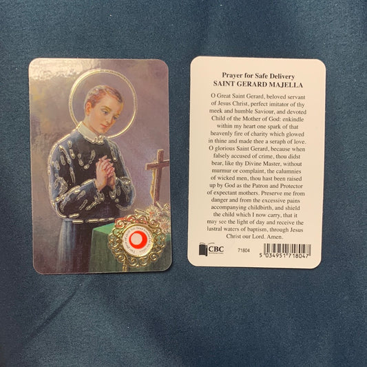 Saint Gerard Majella Prayer Card