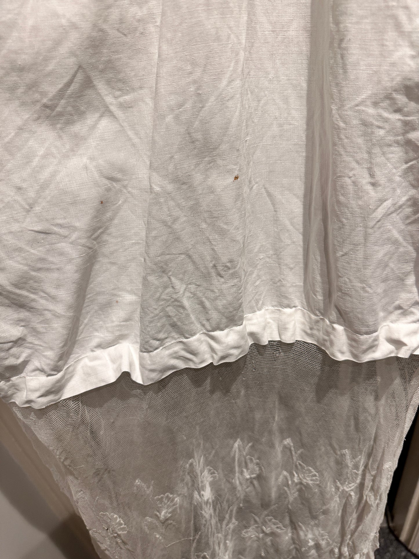 Catholic baptismal gown shawl