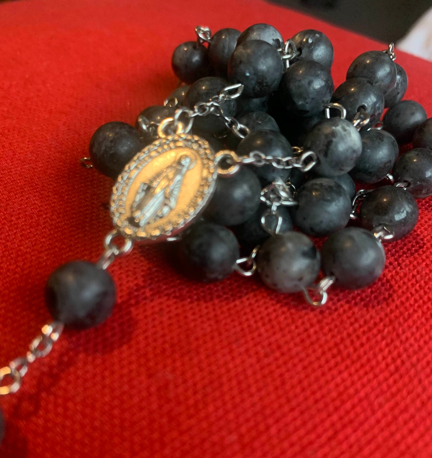 Handmade Black Labradorite Rosary