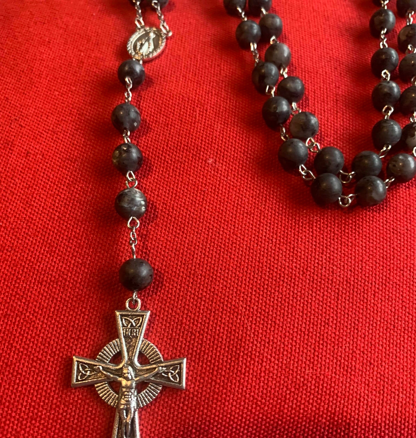 Handmade Black Labradorite Rosary