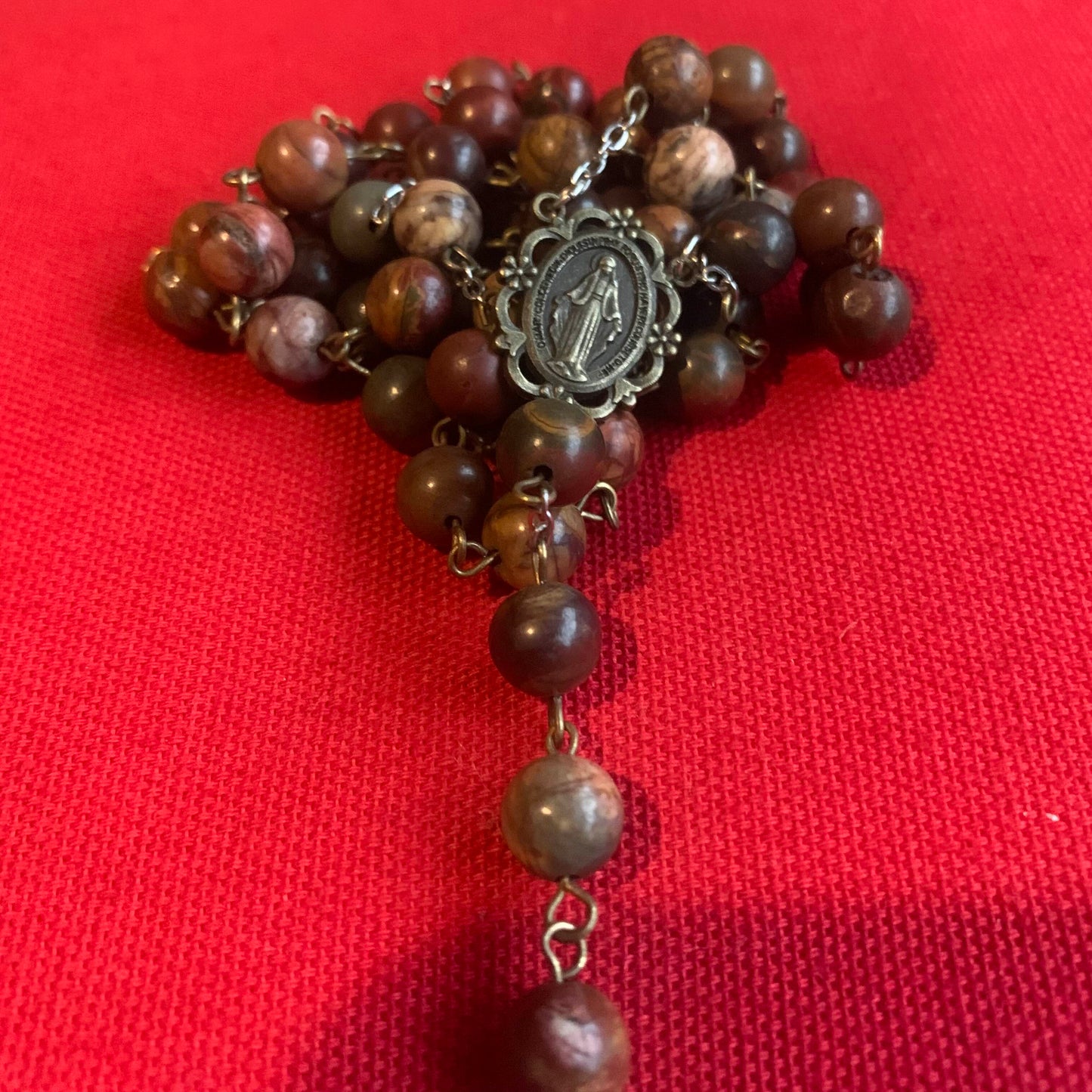 Handmade Rosary Jasper Stone Rosary Catholic gift