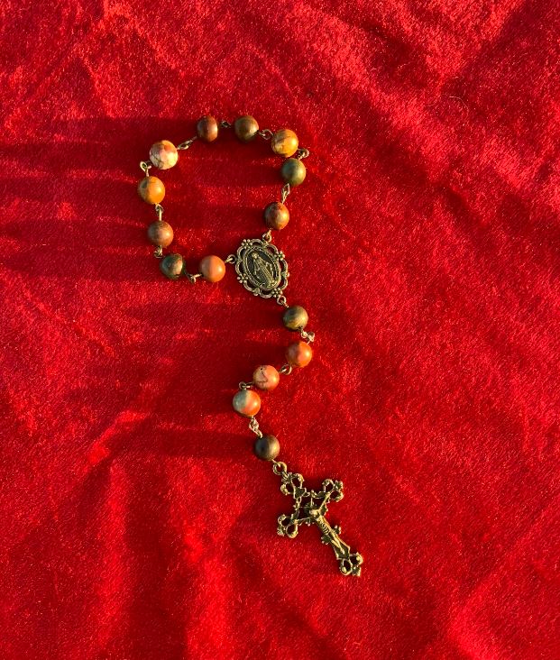 Handmade Jasper Single Decade Rosary
