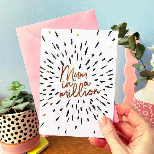 Mum in a million card