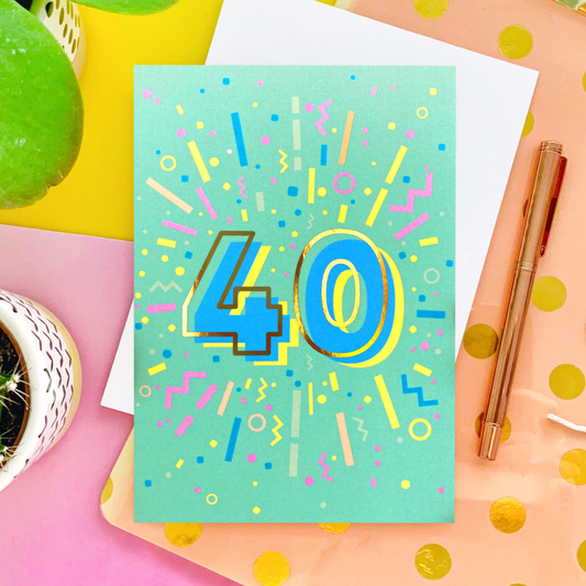 40 birthday card