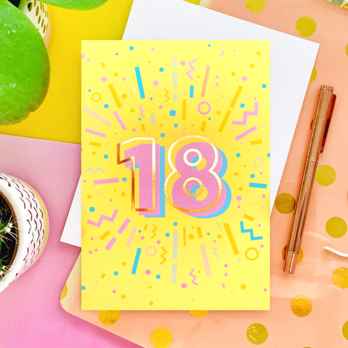 18 birthday card