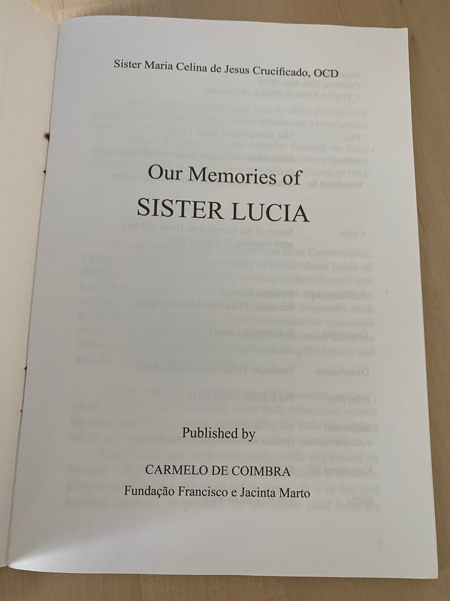Our memories of sister lucia