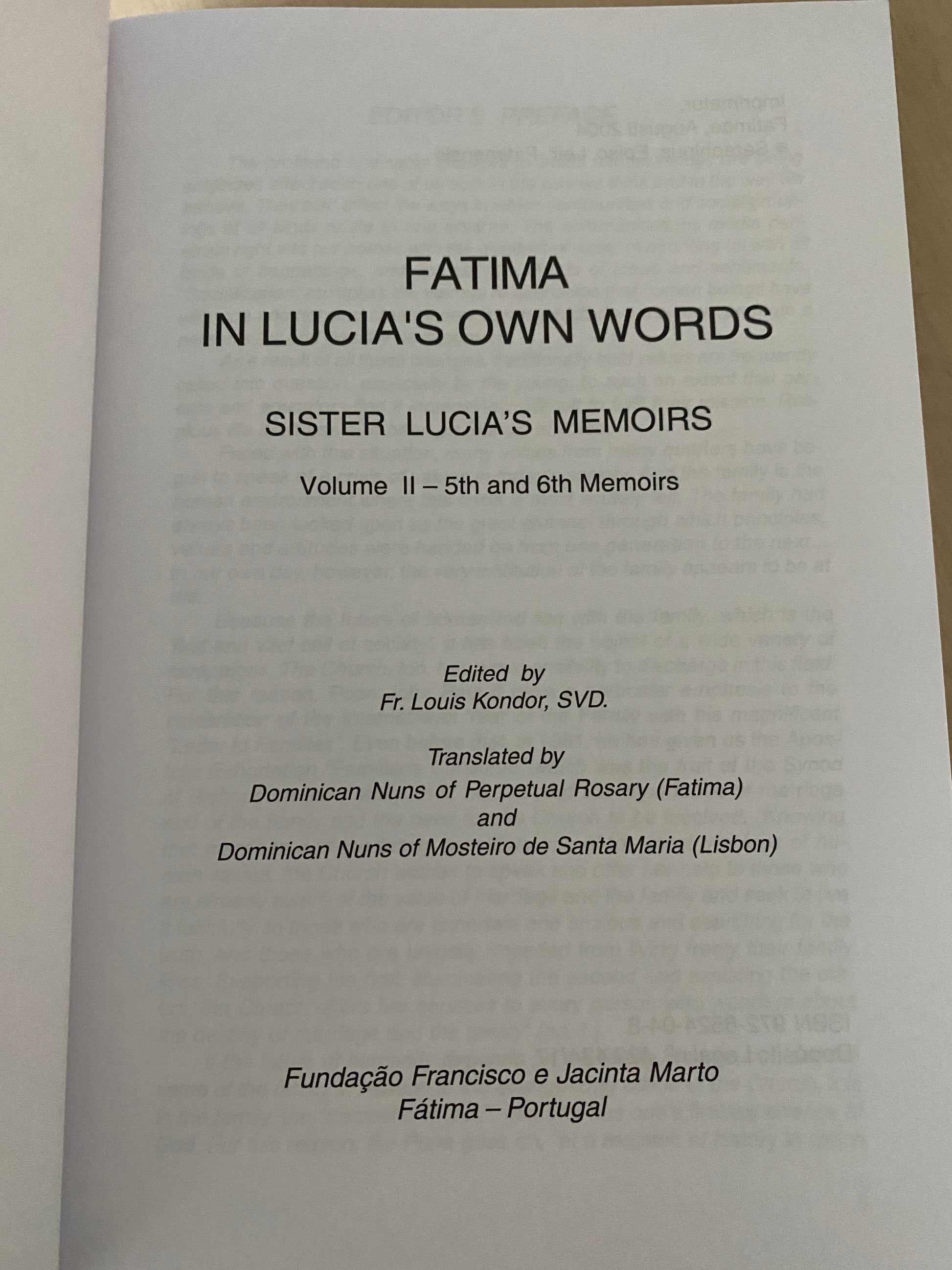 Fatima books Catholic online