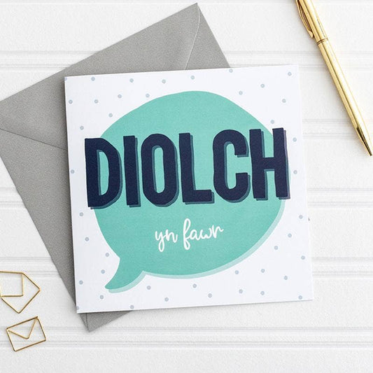 Diolch card
