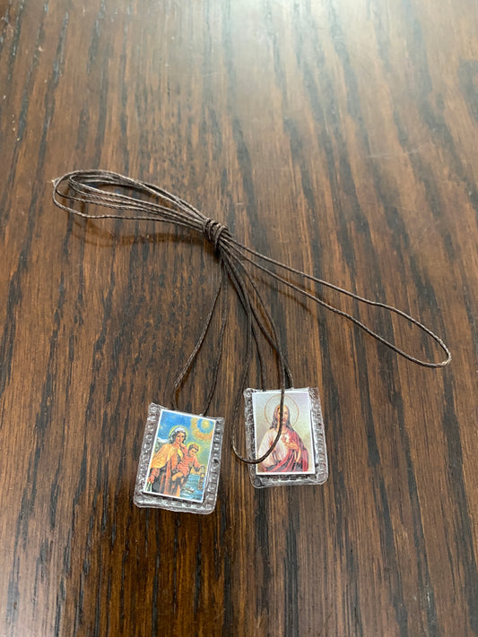 small brown scapular