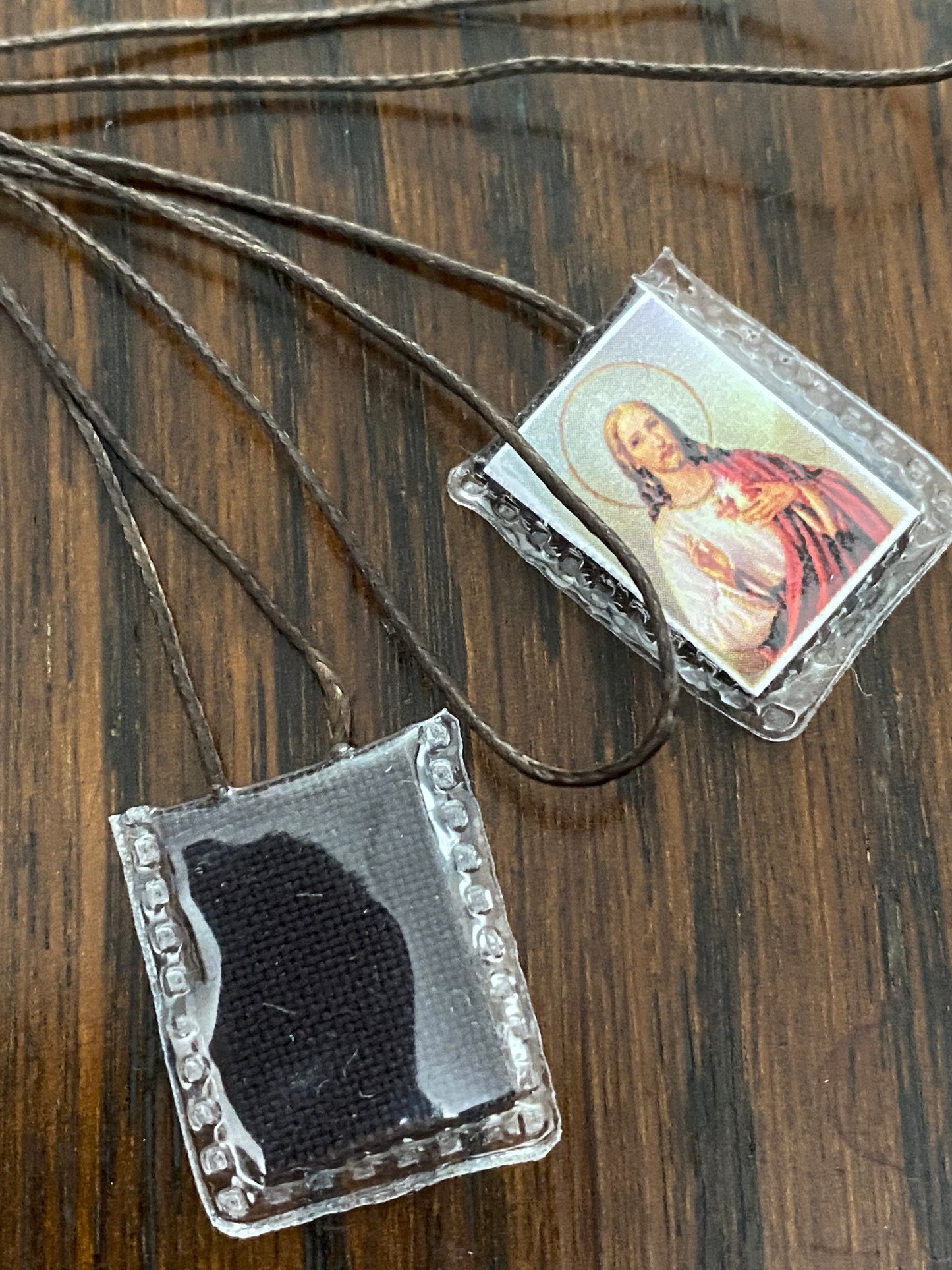 small brown scapular